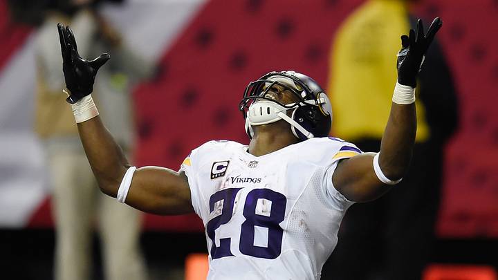 Minnesota Vikings running back Adrian Peterson Minnesota Vikings running back Adrian Peterson