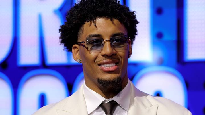 Jun 23, 2026; New York, NY, USA; Draft prospect Yaxel Lendeborg poses for photos on the red carpet before the 2026 NBA draft at Barclays Center. Mandatory Credit: Brad Penner-Imagn Images Jun 23, 2026; New York, NY, USA; Draft prospect Yaxel Lendeborg poses for photos on the red carpet before the 2026 NBA draft at Barclays Center. Mandatory Credit: Brad Penner-Imagn Images