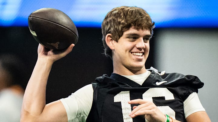 Manning had a strong season with the Texas Longhorns after stepping in for injured QB Quinn Ewers.