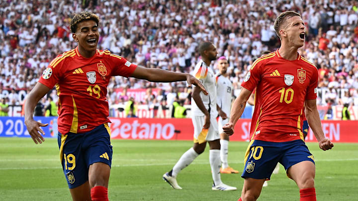 Lamine Yamal (left) and Dani Olmo (right) were key players in Spain's 2024 European Cup title run.
