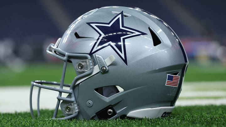 Dallas Cowboys helmet; Troy Taormina