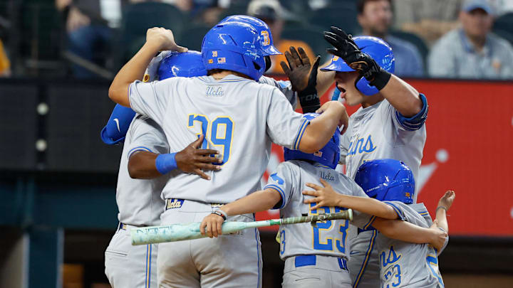 Feb 27, 2026; Arlington, TX, USA; UCLA vs, Tennessee during the Amegy Bank College Baseball Series at Globe Life Field. Mandatory Credit: Chris Jones-Imagn Images Feb 27, 2026; Arlington, TX, USA; UCLA vs, Tennessee during the Amegy Bank College Baseball Series at Globe Life Field. Mandatory Credit: Chris Jones-Imagn Images