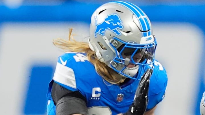 Detroit Lions linebacker Alex Anzalone (34). Detroit Lions linebacker Alex Anzalone (34).