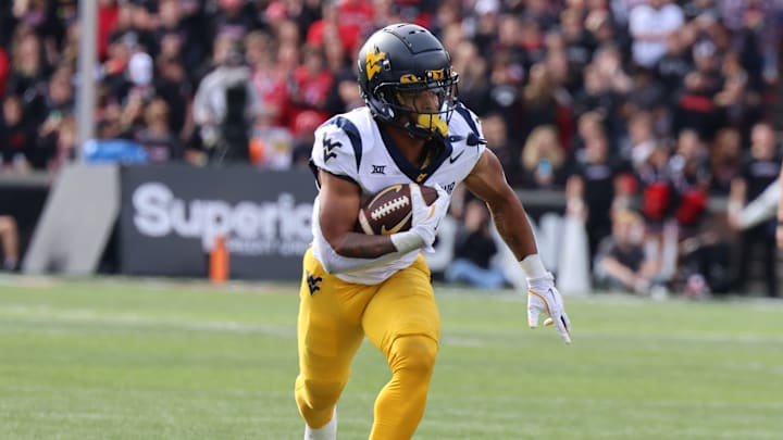 West Virginia University running back Jahiem White