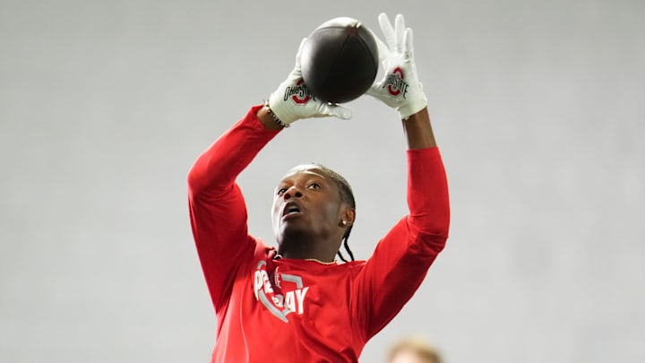 Ohio State Buckeyes wide receiver Carnell Tate Ohio State Buckeyes wide receiver Carnell Tate