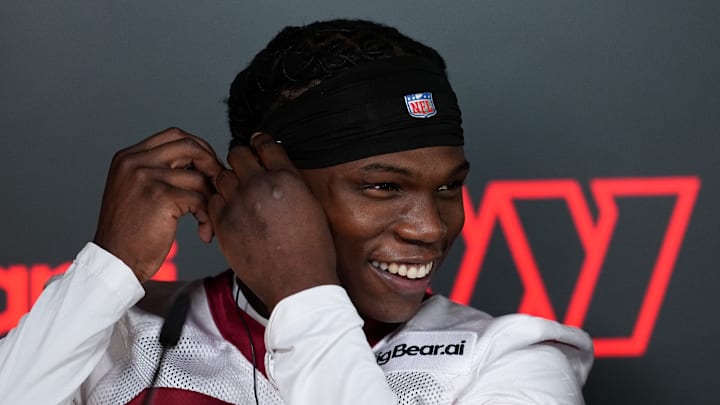 Washington Commanders running back Jacory Croskey-Merritt