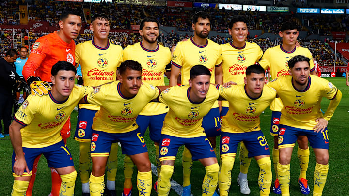 El once titular del América frente a Necaxa en la Liga MX