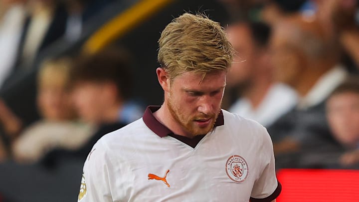 Kevin De Bruyne s'était blessé au cours de la première journée de Premier League contre Burnley.