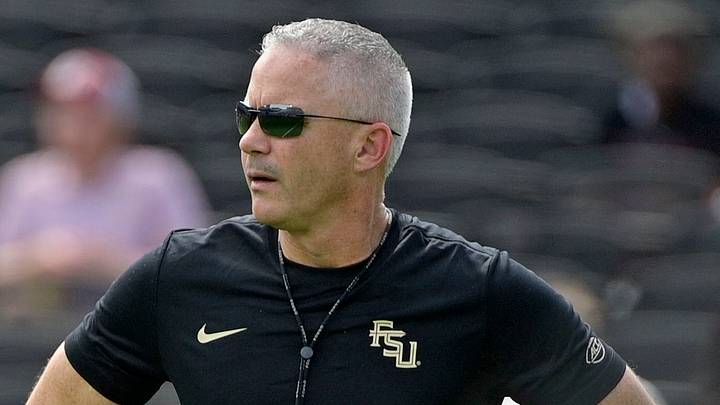 Oct 3, 2026; Tallahassee, Florida, USA; Florida State Seminoles head coach Mike Norvell before the game against the Virginia Cavaliers at Doak S. Campbell Stadium. Mandatory Credit: Melina Myers-Imagn Images Oct 3, 2026; Tallahassee, Florida, USA; Florida State Seminoles head coach Mike Norvell before the game against the Virginia Cavaliers at Doak S. Campbell Stadium. Mandatory Credit: Melina Myers-Imagn Images