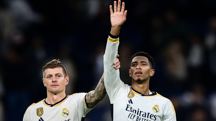 Jude Bellingham (D) et Toni Kroos -  Real Madrid 