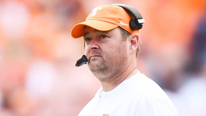 Tennessee head coach Josh Heupel is seen on the sidelines during a football game between Tennessee and Texas A&M at Neyland Stadium in Knoxville, Tenn., on Saturday, Oct. 14, 2023. Tennessee head coach Josh Heupel is seen on the sidelines during a football game between Tennessee and Texas A&M at Neyland Stadium in Knoxville, Tenn., on Saturday, Oct. 14, 2023.