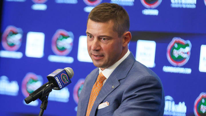 New UF head football coach Jon Sumrall is close to rounding out his coaching staff. New UF head football coach Jon Sumrall is close to rounding out his coaching staff.