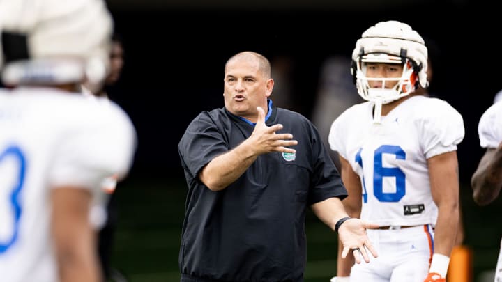 Florida Gators wide receivers coach Billy Gonzales
