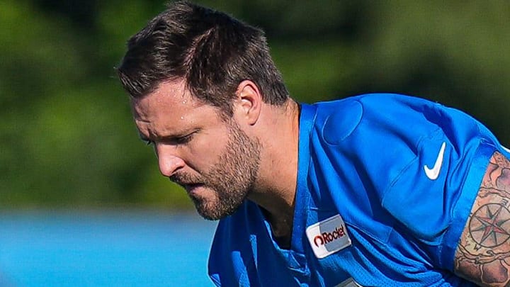 Detroit Lions offensive tackle Taylor Decker (68).