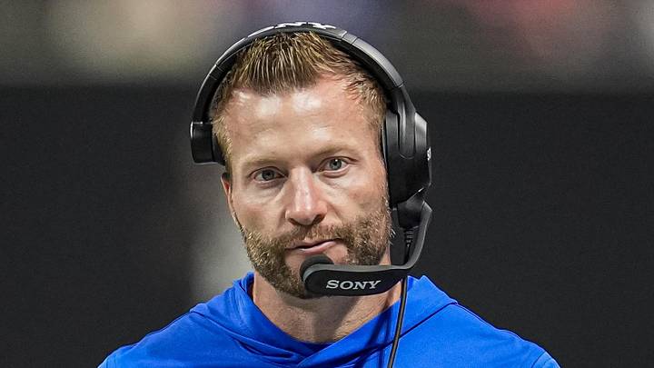 Los Angeles Rams head coach Sean McVay reacts on the sidelines Los Angeles Rams head coach Sean McVay reacts on the sidelines