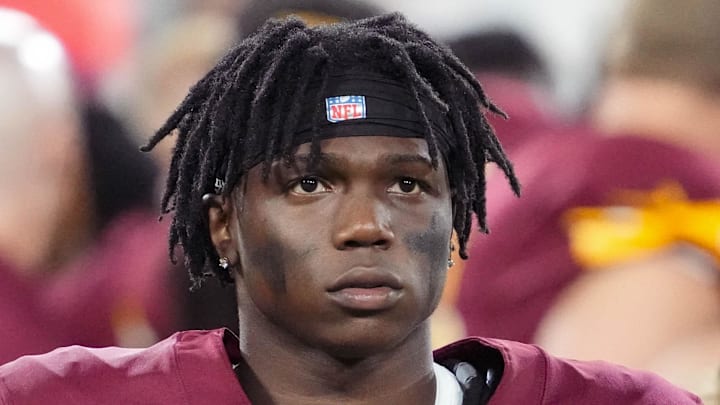 Washington Commanders running back Jacory Croskey-Merritt 