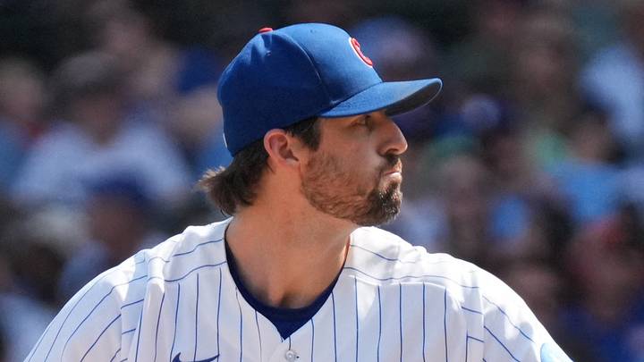 Sep 12, 2026; Chicago, Illinois, USA; Chicago Cubs pitcher Clay Holmes (25) throws the ball against the Pittsburgh Pirates during the first inning at Wrigley Field. Mandatory Credit: David Banks-Imagn Images Sep 12, 2026; Chicago, Illinois, USA; Chicago Cubs pitcher Clay Holmes (25) throws the ball against the Pittsburgh Pirates during the first inning at Wrigley Field. Mandatory Credit: David Banks-Imagn Images