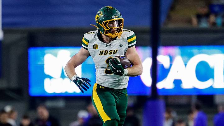 North Dakota State wide receiver Jeremiah Patterson and the Bison dropped their first game in their debut FBS season in a Week 6 loss to UNLV. North Dakota State wide receiver Jeremiah Patterson and the Bison dropped their first game in their debut FBS season in a Week 6 loss to UNLV.