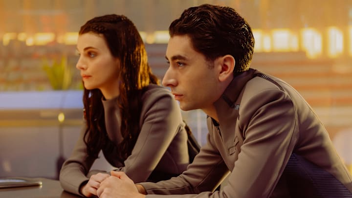 L-R: Zoë Steiner as Tarima and Romeo Carere as Ocam in season 1, episode 8, of Star Trek: Starfleet Academy streaming on Paramount+. Photo Credit: Brooke Palmer/Paramount+