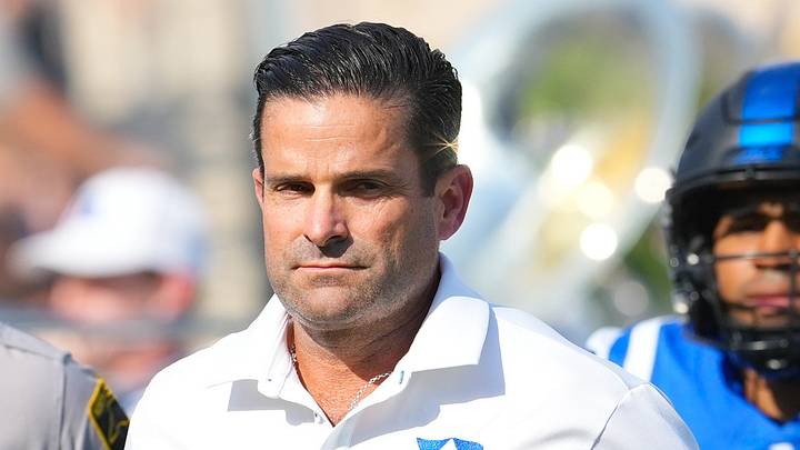 Sep 19, 2026; Durham, North Carolina, USA; Duke Blue Devils head coach Manny Diaz runs onto the field before the start of the game against the Stanford Cardinal at Wallace Wade Stadium. Mandatory Credit: James Guillory-Imagn Images Sep 19, 2026; Durham, North Carolina, USA; Duke Blue Devils head coach Manny Diaz runs onto the field before the start of the game against the Stanford Cardinal at Wallace Wade Stadium. Mandatory Credit: James Guillory-Imagn Images