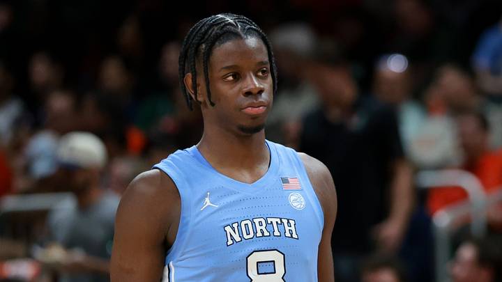 Feb 10, 2026; Coral Gables, Florida, USA; North Carolina Tar Heels forward Caleb Wilson (8) looks on against the Miami Hurricanes during the first half at Watsco Center. Mandatory Credit: Sam Navarro-Imagn Images Feb 10, 2026; Coral Gables, Florida, USA; North Carolina Tar Heels forward Caleb Wilson (8) looks on against the Miami Hurricanes during the first half at Watsco Center. Mandatory Credit: Sam Navarro-Imagn Images