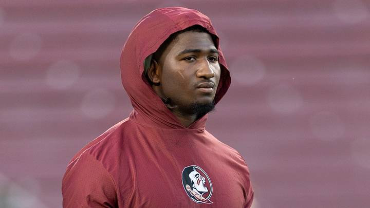 Oct 18, 2025; Stanford, California, USA; Florida State Seminoles defensive lineman Mandrell Desir (93) warms up before the start of the first quarter against the Stanford Cardinal at Stanford Stadium. Mandatory Credit: Stan Szeto-Imagn Images Oct 18, 2025; Stanford, California, USA; Florida State Seminoles defensive lineman Mandrell Desir (93) warms up before the start of the first quarter against the Stanford Cardinal at Stanford Stadium. Mandatory Credit: Stan Szeto-Imagn Images