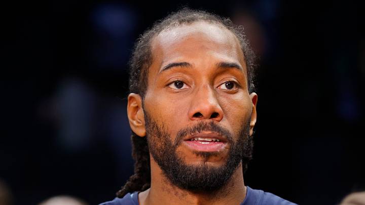 Kawhi Leonard answers questions following the game with the Minnesota Timberwolves. Kawhi Leonard answers questions following the game with the Minnesota Timberwolves.