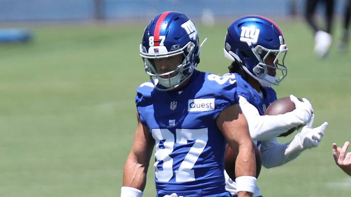 New York Giants wide receiver Braxton Berrios New York Giants wide receiver Braxton Berrios