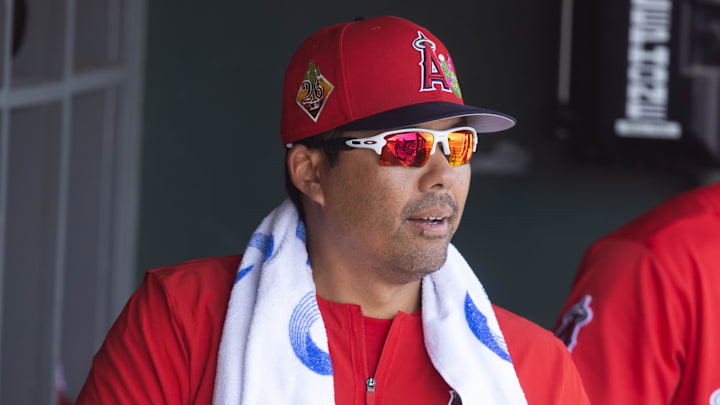 Los Angeles Angels manager Kurt Suzuki