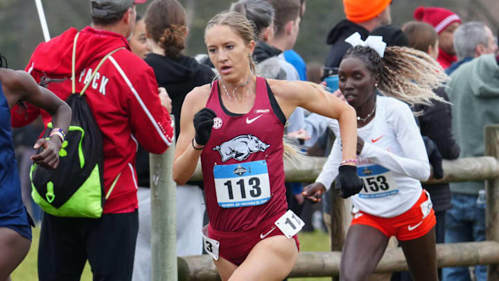 Arkansas cross country runner Syndey Vaught finished in the top 15 of Saturday's NCAA Championship race.