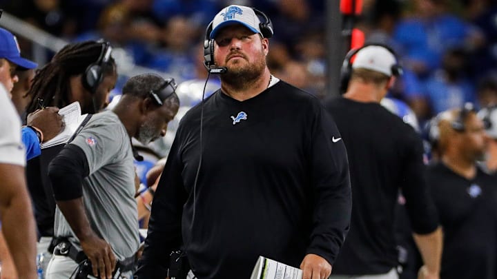 Detroit Lions offensive line coach Hank Fraley.