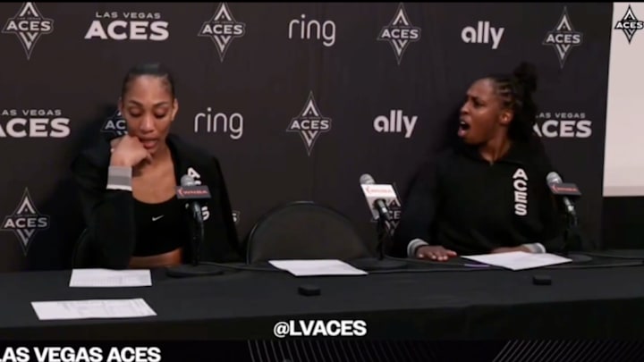 Chelsea Gray couldn't believe this reference from A'ja Wilson.