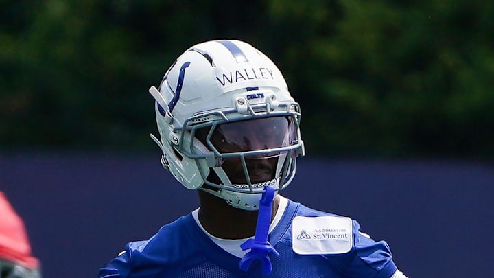Indianapolis Colts cornerback Justin Walley during practice