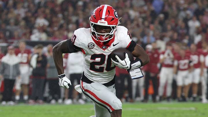 Georgia running back Dwight Phillips Jr. carries the ball against Alabama in the Bulldogs’ win. Georgia running back Dwight Phillips Jr. carries the ball against Alabama in the Bulldogs’ win.