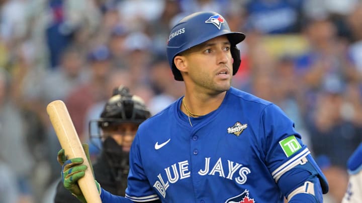 Blue Jays outfielder George Springer will not start in Game 4 of the World Series.