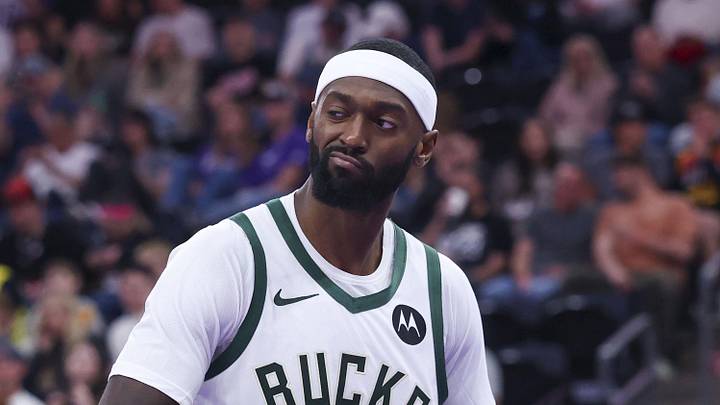 Milwaukee Bucks forward Bobby Portis (9) reacts after a play against the Utah Jazz