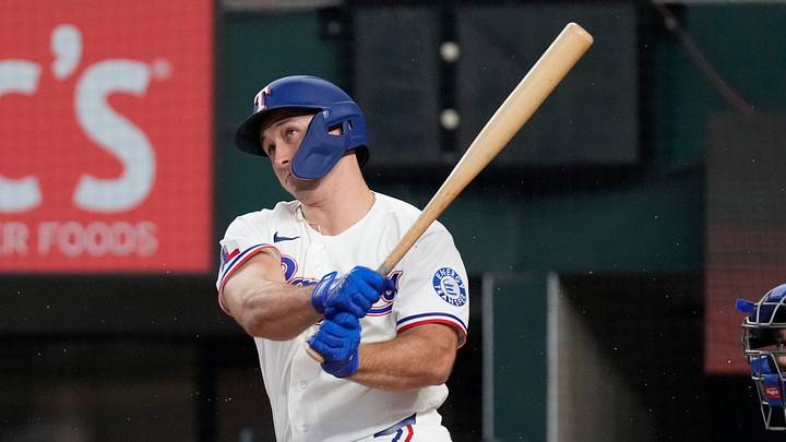 Texas Rangers left fielder Wyatt Langford. Credit: Raymond Carlin III-Imagn Images Texas Rangers left fielder Wyatt Langford. Credit: Raymond Carlin III-Imagn Images