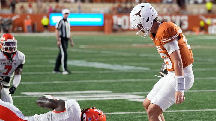 Sep 20, 2025; Austin, Texas, USA; Texas Longhorns quarterback Arch Manning