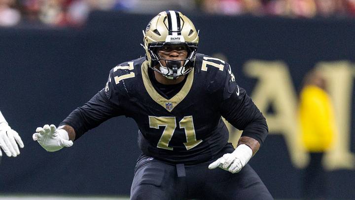New Orleans Saints offensive tackle Kelvin Banks Jr. New Orleans Saints offensive tackle Kelvin Banks Jr.