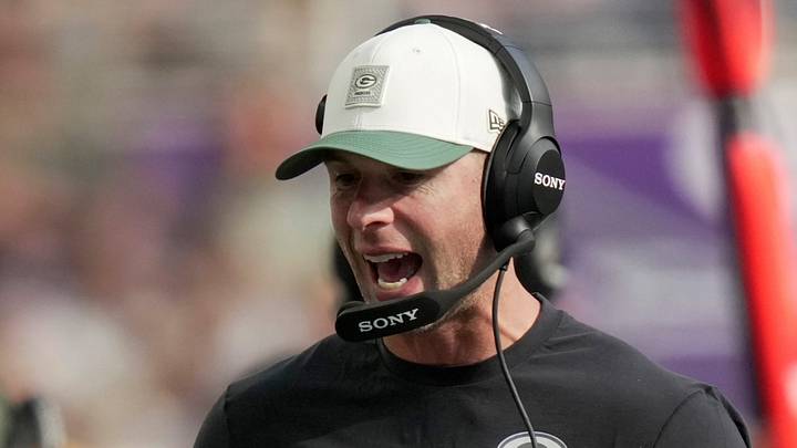 Green Bay Packers defensive coordinator Jonathan Gannon is shown during the second quarter of their game against the Minnesota Vikings Sunday, Sept. 13, 2026 at U.S. Bank Stadium in Minneapolis, Minnesota. Green Bay Packers defensive coordinator Jonathan Gannon is shown during the second quarter of their game against the Minnesota Vikings Sunday, Sept. 13, 2026 at U.S. Bank Stadium in Minneapolis, Minnesota.