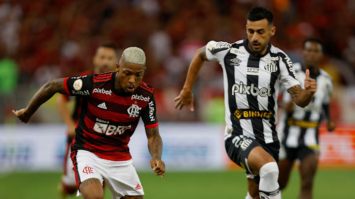 Marinho e Camacho foram protagonistas no polêmico jogo entre Flamengo e Santos Marinho e Camacho foram protagonistas no polêmico jogo entre Flamengo e Santos