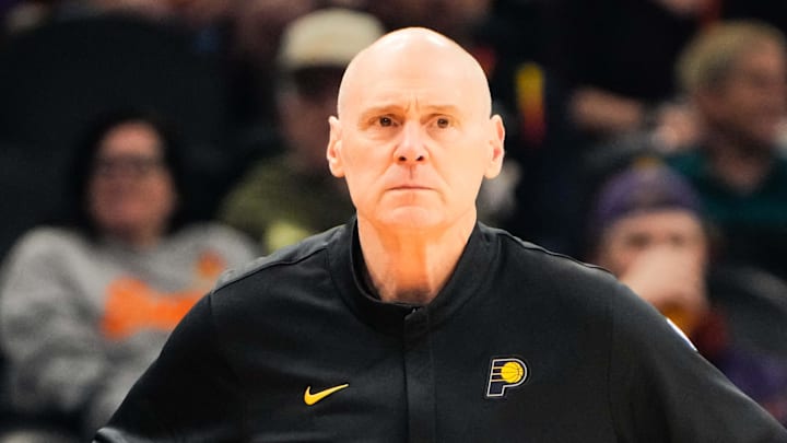 Indiana Pacers head coach Rick Carlisle during the first half of the game at Mortgage Matchup Center. Indiana Pacers head coach Rick Carlisle during the first half of the game at Mortgage Matchup Center.