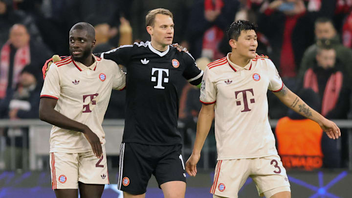 Halten den Laden hinten dicht: Dayot Upamecano, Manuel Neuer und Min-jae Kim
