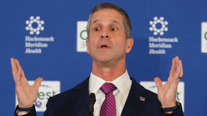 New York Giants - head coach John Harbaugh New York Giants - head coach John Harbaugh