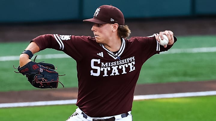 Mississippi State pitcher Tomas Valincius pitched six innings in a series-opening game against Tennessee at Dudy Noble Field.