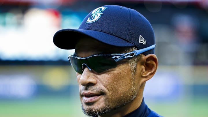 Seattle Mariners former outfielder Ichiro Suzuki walks to the clubhouse following batting practice against the Houston Astros at T-Mobile Park in 2022. Seattle Mariners former outfielder Ichiro Suzuki walks to the clubhouse following batting practice against the Houston Astros at T-Mobile Park in 2022.