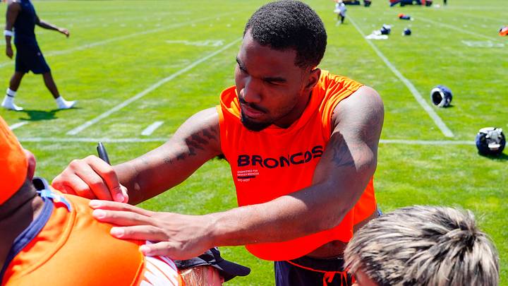 Denver Broncos wide receiver Jaylen Waddle could struggle to meet fantasy expectations in a crowded pass attack.