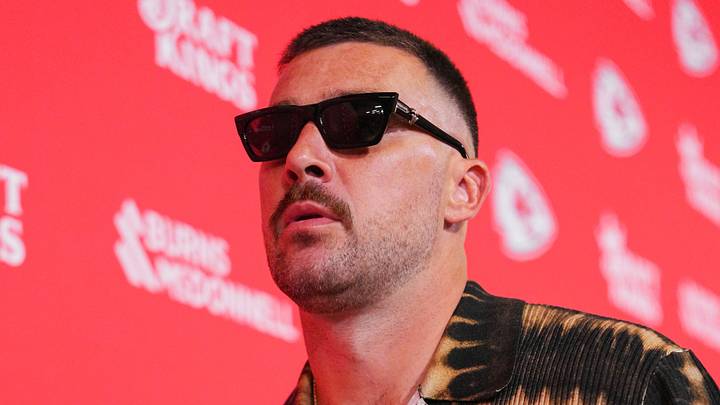Aug 15, 2026; Kansas City, Missouri, USA; Kansas City Chiefs tight end Travis Kelce (87) arrives prior to a game against the Los Angeles Rams at at Arrowhead Stadium. Mandatory Credit: Jay Biggerstaff-Imagn Images Aug 15, 2026; Kansas City, Missouri, USA; Kansas City Chiefs tight end Travis Kelce (87) arrives prior to a game against the Los Angeles Rams at at Arrowhead Stadium. Mandatory Credit: Jay Biggerstaff-Imagn Images