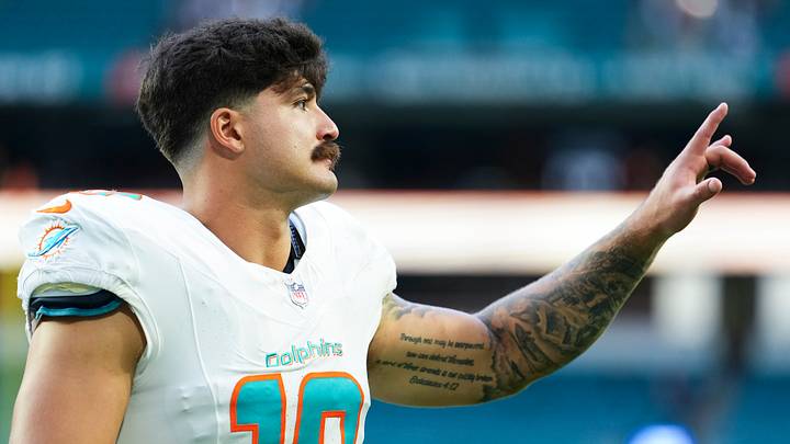 Miami Dolphins linebacker Jacob Rodriguez (10)