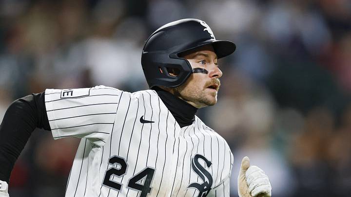 May 13, 2026; Chicago, Illinois, USA; Chicago White Sox right fielder Jarred Kelenic (24) runs after hitting a two-run double against the Kansas City Royals during the fifth inning at Rate Field. Mandatory Credit: Kamil Krzaczynski-Imagn Images May 13, 2026; Chicago, Illinois, USA; Chicago White Sox right fielder Jarred Kelenic (24) runs after hitting a two-run double against the Kansas City Royals during the fifth inning at Rate Field. Mandatory Credit: Kamil Krzaczynski-Imagn Images